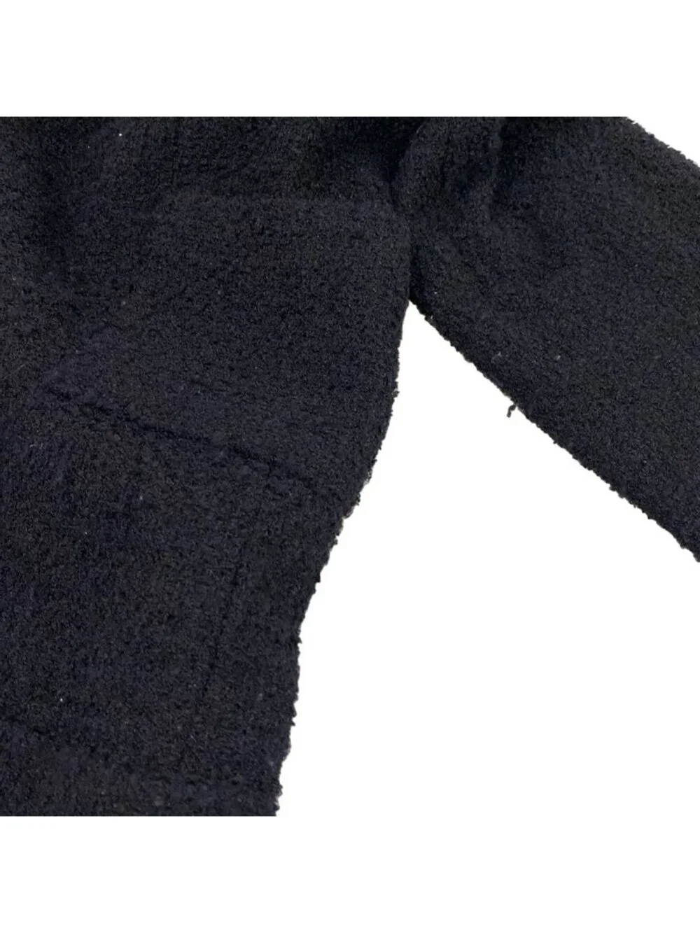Chanel Jacket S Navy CC Logo Long Sleeve